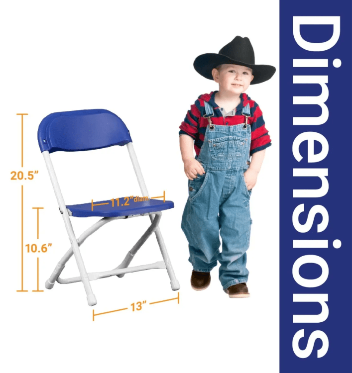 Kids Blue Plastic Folding Chair Kids Blue Plastic Folding Chair