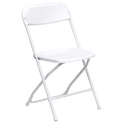 White Plastic Folding Chair White Plastic Folding Chair