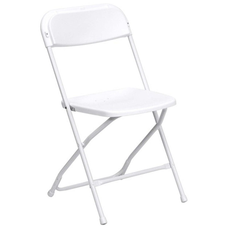 White Plastic Folding Chair White Plastic Folding Chair